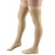 thumbnail image 5 of Truform 30-40 Mmhg Compression Stockings For Men And Women, Thigh High Length, Dot-top, Open Toe Beige, Pack of 1 Truform NA, 5 of 11