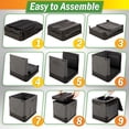 thumbnail image 6 of Wakeman Outdoors Camping Toilet Set - Pop Up Privacy Tent and Portable Toilet for Adults, Pink, 6 of 7