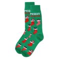 thumbnail image 3 of MeMoi Men's Meowy Christmas Holiday Crew Socks - Mens - Male, 10-13, Green, 3 of 3