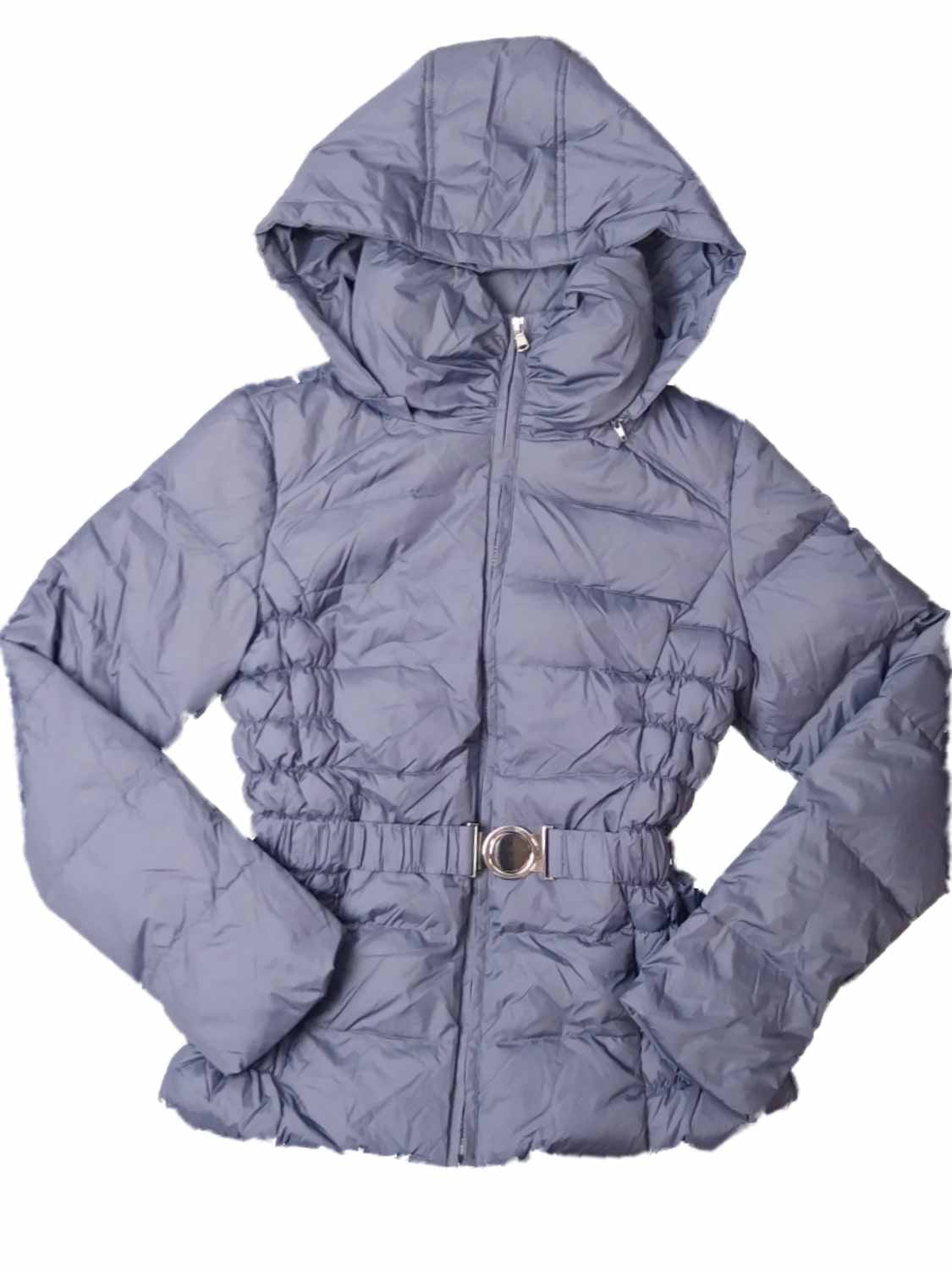 S-Fly Women Quilted Puffer Full Zip Hooded Lightweight Down Jacket Coat 