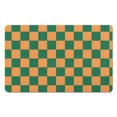 thumbnail image 1 of 20x32in Long Bathroom Mat | Non-Slip, Water Absorbent | Checkered Rug Runner | Soft Microfiber, Perfect Large Bath Mat, 1 of 5