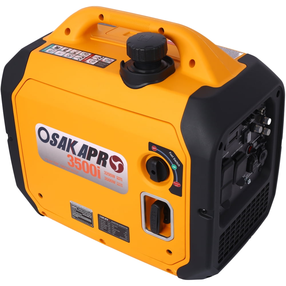 3500 Watt Portable Inverter Generator Gas Powered EPA Compliant with CO Sensor Clean Pure Sine Wave Power for Home Backup Camping RV Trailer