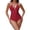 Z17Red, variant on One Piece Swimsuit Women Halter Backless Vacation Swimwear One Piece Bathing Suit Yellow XL
