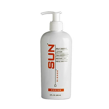 SUN LABORATORIES Self Tanning Lotion Tan Overnight - Medium (8 oz)