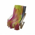 thumbnail image 4 of Pastel Soft Flannel Fleece Throw Blanket, Nature Inspired Watercolor Paintbrush Spring Yard Psychedelic Artwork, Cozy Plush for Indoor and Outdoor Use, 50" x 60", Apple Green Marigold, by Ambesonne, 4 of 6