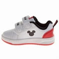 thumbnail image 4 of Disney Comfortable and Stylish Kids Mickey Mouse Sneakers (Little Kids  Toddler), White Red, Size: 9, 4 of 9