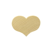 10 Pcs Country Hearts 2-5/16" wide x 1-11/16" tall x 1/4" thick Our hardwood hearts are ready to paint and decorate.