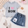 thumbnail image 2 of Rotm Toddler Girl Summer Outfits Toddler Baby Girl Outfit Newborn Girl Summer Clothes Short Sleeve T Shirt Checkerboard Top Set Elastic Waist Shorts W,4-5 Years, 2 of 4