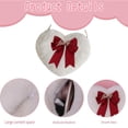 thumbnail image 3 of Bolso cruzado con forma de corazón, cadena de perlas de felpa, monedero para teléfono móvil, bolso de hombro borroso para mujeres, damas y niñas MFZFUKR BST2001372-3, 3 of 5