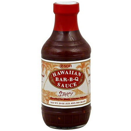 Noh Of Hawaii Spicy Hawaiian Bar-B-Q Sauce, 20 oz (Pack of 6)