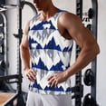 thumbnail image 5 of Gukieu Cartoon Iceberg Polar Bear Print Men's Quick Dry Fitness Vest, Round Neck Sleeveless Fitness Bodybuilding Top-Small, 5 of 7
