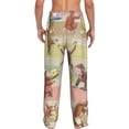 thumbnail image 3 of Mens Curi-ous Monkey Geor-gia Pajama Pants Lounge Pants Super Soft Pajama Bottoms with Pockets Drawstring, 3 of 8