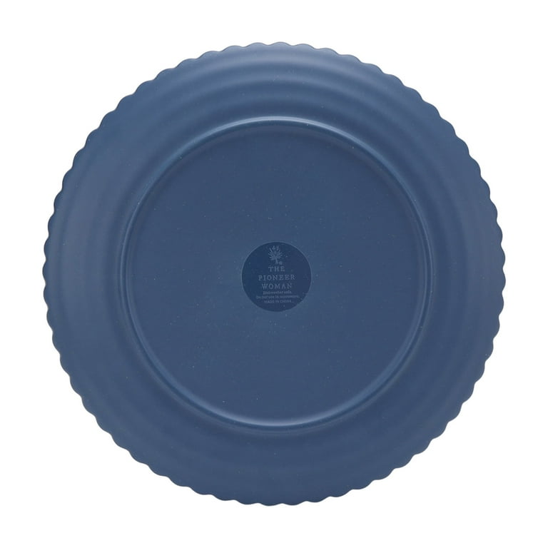 The Pioneer Woman Daisy Bamboo Melamine Dinnerware Set Blue 12