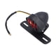 thumbnail image 4 of Luces traseras de motocicleta Lámpara de freno Estilo vintage Carcasa negra Luz roja Universal DC12V con soporte para placa de matrícula, 4 of 5
