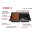 thumbnail image 4 of Bocchi 1618-504-0126HP Baveno Lux 33-3/4" Undermount Double Basin Granite Kitchen Sink -, 4 of 7