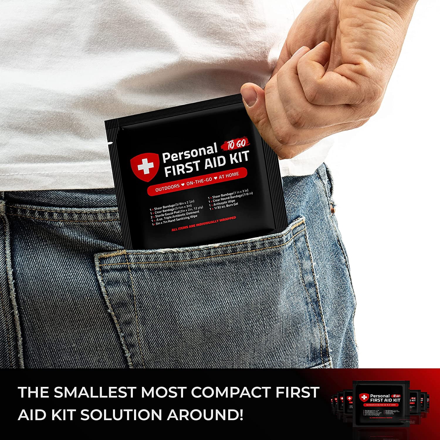 5 Pack - Portable Travel Size First Aid Kit - Assorted