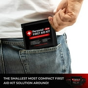 Portable Travel Size First Aid Kit - 10 Pack BLACK