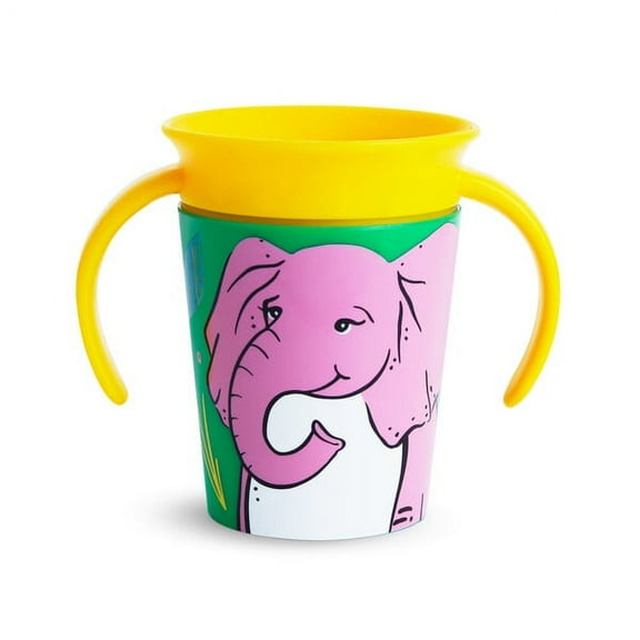 Munchkin® Miracle® 360° WildLove Trainer Sippy Cup, 6 oz, Elephant, Unisex