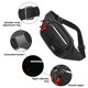 thumbnail image 3 of Bolso bandolera deportivo de gran capacidad, repelente al agua, para negocios, cajero, trabajo, riñonera, color negro, 3 of 6