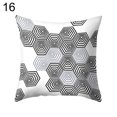 thumbnail image 2 of Koszal Housse de Coussin Carrée Géométrique Fond Gris, 2 of 7