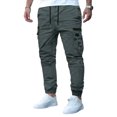 thumbnail image 2 of Men's American Loose High Street Leisure Sports Multi-Pocket Workwear Pants - Casual Cargo Trousers for Fashion, Outdoor, and Everyday UseGray2XL, 2 of 4