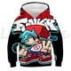 thumbnail image 3 of Nueva sudadera con capucha con estampado 3D Friday Night Funkin para niños, ropa para niños, sudadera de moda para niños, ropa de calle, juego de anime, camisetas de gran tamaño, 3 of 5