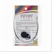 VersaFlex Interchangeable Cords Set - 8" and 16" with Tips, Black - Knitting and Crochet Essentials