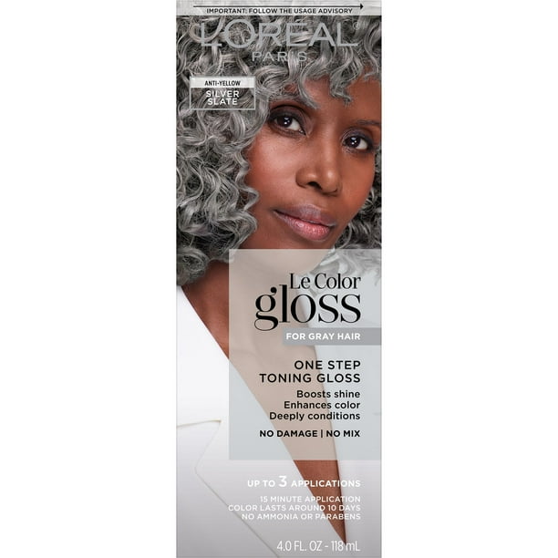 L'Oreal Paris Le Color Gloss one Step Hair Color Toning Gloss, Silver