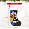 thumbnail image 3 of Saiise Sml Jeffy Aq Print 17.7 Inches Christmas Stockings,Large Stockings for for Christmas Xmas Tree Holiday Fireplace Family Decor Gifts, 3 of 7