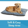 thumbnail image 6 of Vibrant Life Medium Tufted Plush Dog Bed, Gray Lattice, 6 of 7