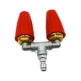 thumbnail image 3 of Boquilla de pulverización giratoria Boquilla de turbina doble Confiable Conveniente Fácil de instalar Accesorios de 4000 PSI para lavadora a presión Naranja, 3 of 8