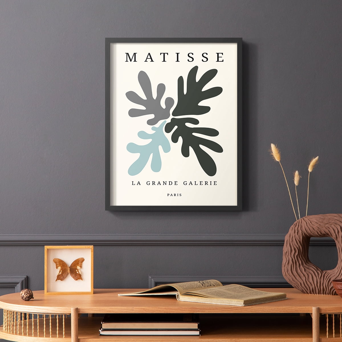Matisse CCCLXXXIII in Black Solid Wood 16 x 20 Framed Print