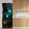 thumbnail image 2 of Halloween Door stickers Door Cover Fridge stickers Scary Decorations Spooky Porch Decor Self-adhesive, Removable for Outdoor Indoor Photo Background Wall,SPW-F1155,M(44x200cmx2Pcs), 2 of 16