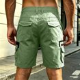 thumbnail image 7 of ZHOGXU Mens Shorts Versatile Loose Fit Zipper Breathable With Pocket Comfortable Everyday Wear, 7 of 7