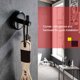 thumbnail image 4 of Toallero Percheros ANGGREK Montado en la pared de Acero inoxidable negro para Baño Cocina, 4 of 8