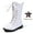 White(Textile Lining), variant on DADAWEN Boys Girls Knee-High Boots Leather Lace-Up Winter Boots Side Zipper Mid Calf Combat Riding Boots Black 12.5 Little Kid