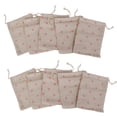 thumbnail image 1 of 10 X Favor Bolsas De Regalo Con Cordón Bolsa De La Joyería Saco De Yute Ropa De Boda De Margarita Zulema Bolsa de lino, 1 of 8