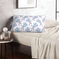 thumbnail image 5 of Plush Throw Pillow Covers, Abstract Cute Poodle Dog Blue Pillow Cases with Invisible Zipper, Breathable Microfiber Pillow Cases Standard Size for Sleeping Bedroom Sofa Living Room 16x24, 5 of 5