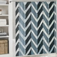 thumbnail image 6 of PRATYUS  Navy Blue Hook Shower Curtain  Hotel Shower Curtain, Modern Geometric Shower Curtain Layer, Washable 69x72, 6 of 7