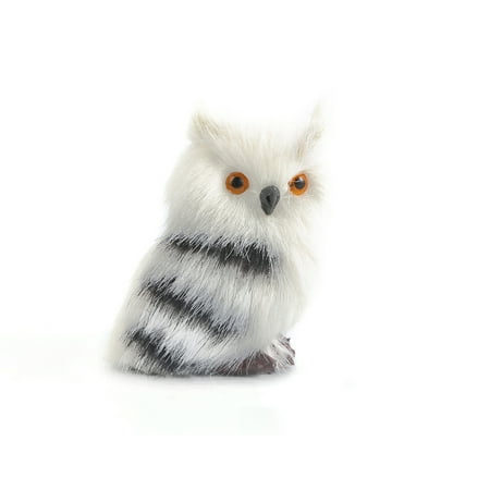 Cute Owl Furry Bird Ornament Decoration Adornment Simulation Garden Decor 7cm Canada Cute Owl Furry Bird Ornament, Owl Garden Decor Canada
