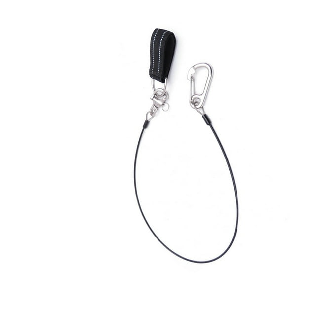 Cordón de seguridad Gancho flexible bajo el agua con muñequera de seguridad Correa suelta a presión giratoria 316 para actividades de vadeo de buceo Tipo 1 Eigraketly OD003527-01