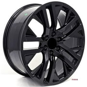 22" WHEELS FOR CHEVY SILVERADO 1500 2019 & UP 22x9 6x139.7 (4 wheels)