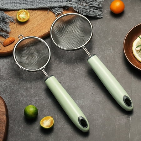 

Yache Stainless Steel Oil Filter Screen Flour Sieve Colander Spoon Kitchen Cookware