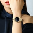 thumbnail image 2 of Guodhu Chic & Glamorous! Rhinestone - Studded Gold/Rose Gold/ Silver Digital Watches for Women - Trendy Contracted Design, 2 of 3