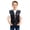 A-Black965, variant on Little Boy's Vests Sequin Patchwork Sleeveless Tops Carnival Stage Party Vests