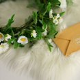 thumbnail image 3 of BalsaCircle 5 feet White Silk Daisy Flowers Garland Magnolia Leaves Hanging Vine Party Decorations, 3 of 8
