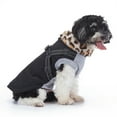 thumbnail image 5 of Small Dog Jacket with Harness,Pet Coat Cold Weather Warm Vest Jacket,Dog Waterproof Windproof Cotton Costume for Puppy Small Medium Dogs Black Leopard XL, 5 of 7