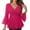 Hot Pink, variant on Cavosen Plus Size Blouses for Women Sequin Glitter Party Ruffle 3/4 Sleeve Dressy Tops Flowy Shirt Fall Trendy Tops