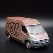Open Box 2019 19 RAM PROMASTER 2500 SPRINTER VAN TAGGED GRAFFITI 1:64 DIECAST MODEL CAR