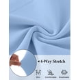 thumbnail image 4 of Merokeety Womens Summer T Shirt Dresses Crew Neck Tie Waist Midi Dress Skyblue m, 4 of 7